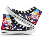 MAZF Segeltuchschuhe Sailor Moon High Gang Canvas Shoes Unisex Anime Segeltuchschuhe Lässige Leinenschuhe Segeltuchschuhe Seilsohlen Schuhe-38